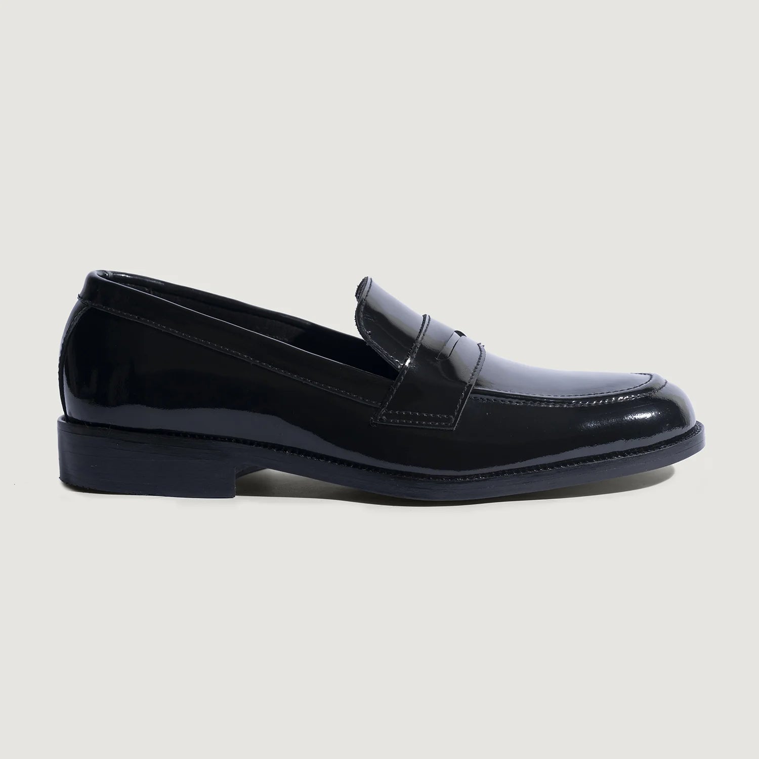 Baxton Black Patent Leather Loafers by Dash Racegear - men Leather Shoes view 2
