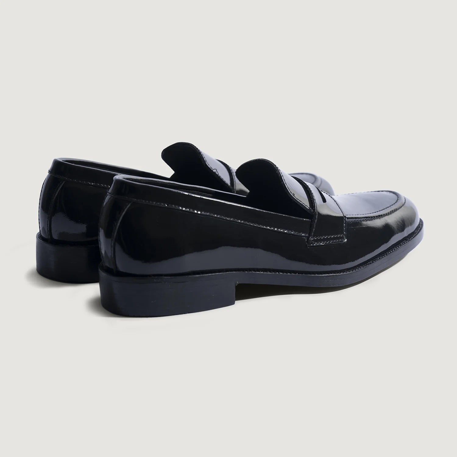 Baxton Black Patent Leather Loafers by Dash Racegear - men Leather Shoes view 4