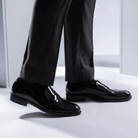 Baxton Black Patent Leather Loafers by Dash Racegear - men Leather Shoes view 8