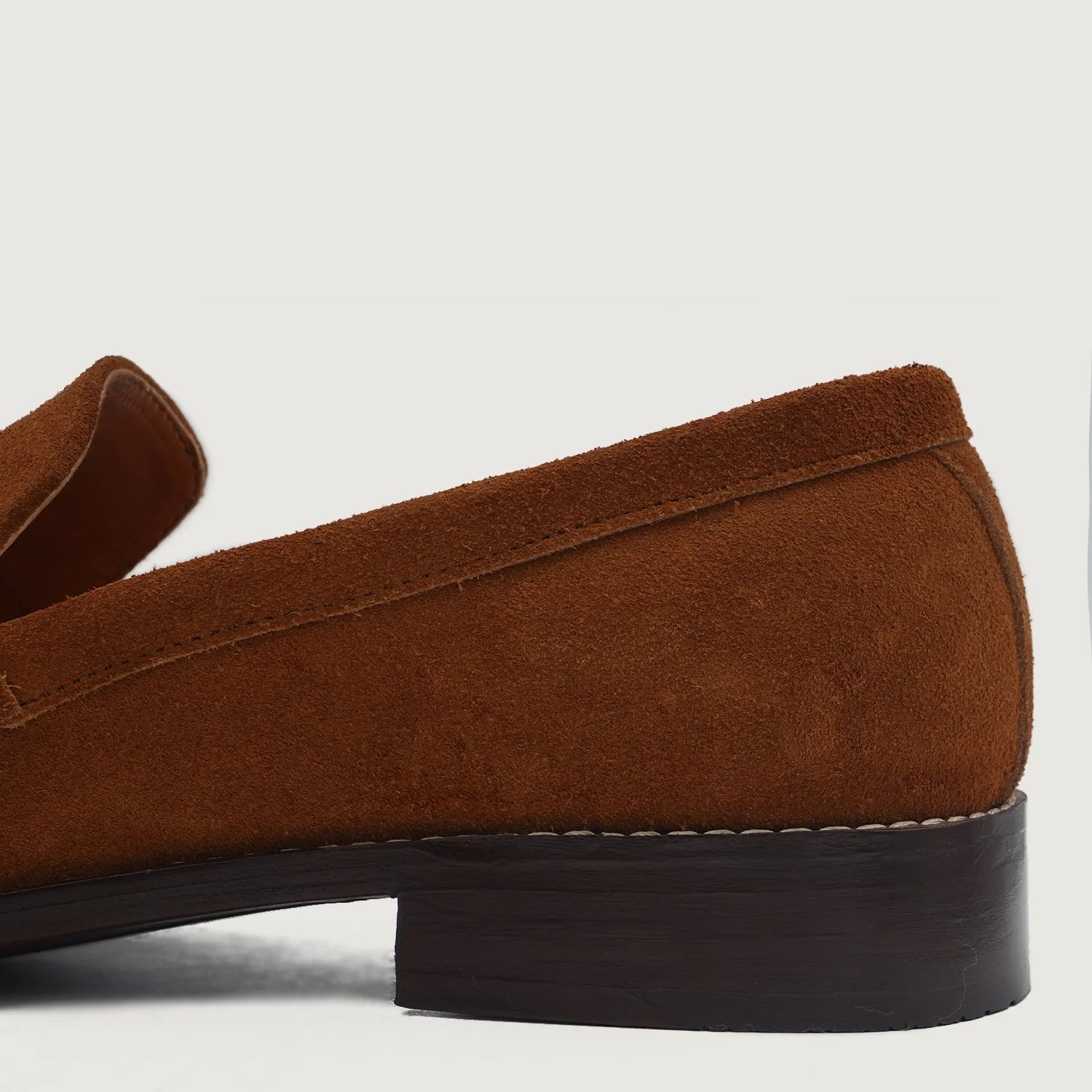 Baxton Brown Suede Leather Loafers by Dash Racegear - men Leather Shoes view 6