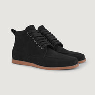 Bearman Moc Toe Black Suede Boots by Dash Racegear - men Leather Shoes view 1