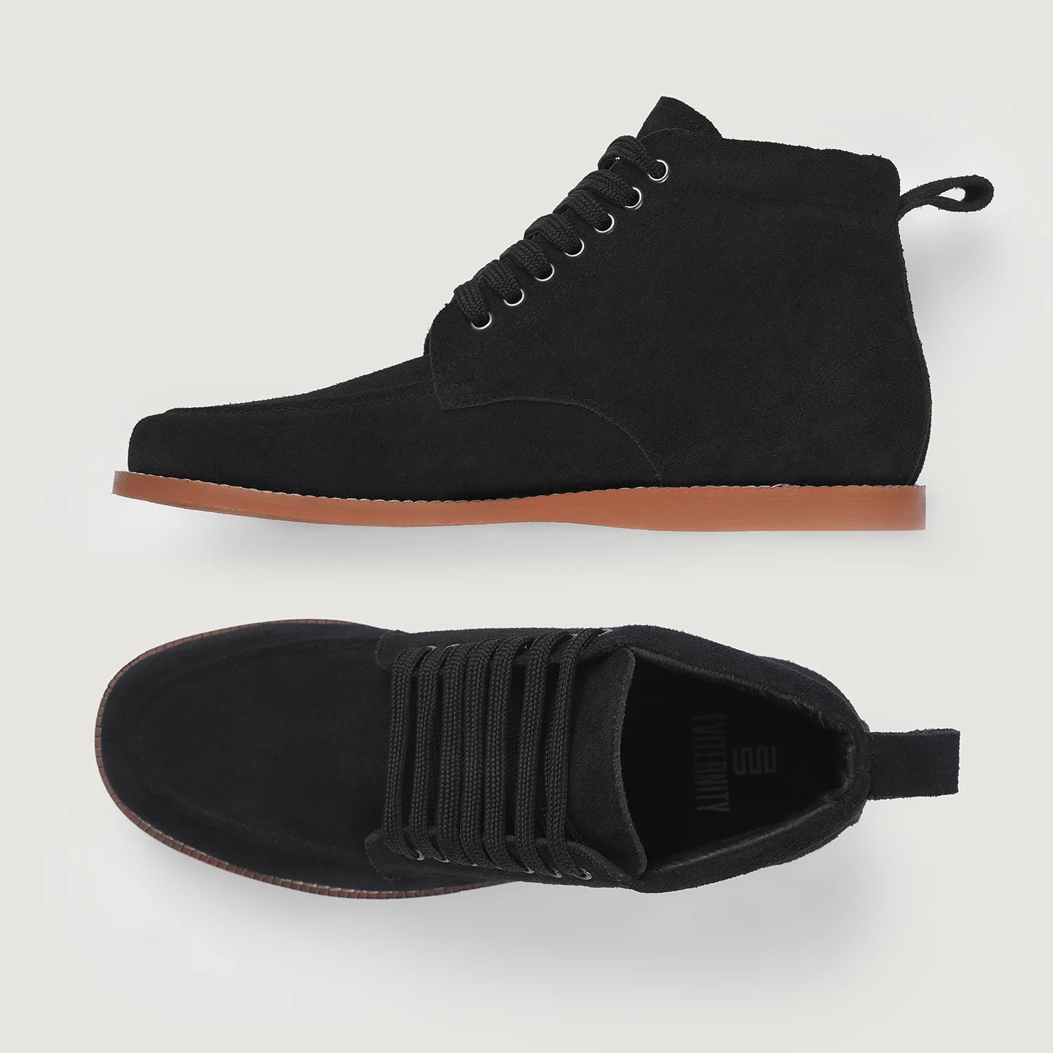 Bearman Moc Toe Black Suede Boots by Dash Racegear - men Leather Shoes view 3
