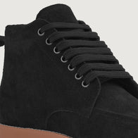 Bearman Moc Toe Black Suede Boots by Dash Racegear - men Leather Shoes view 4