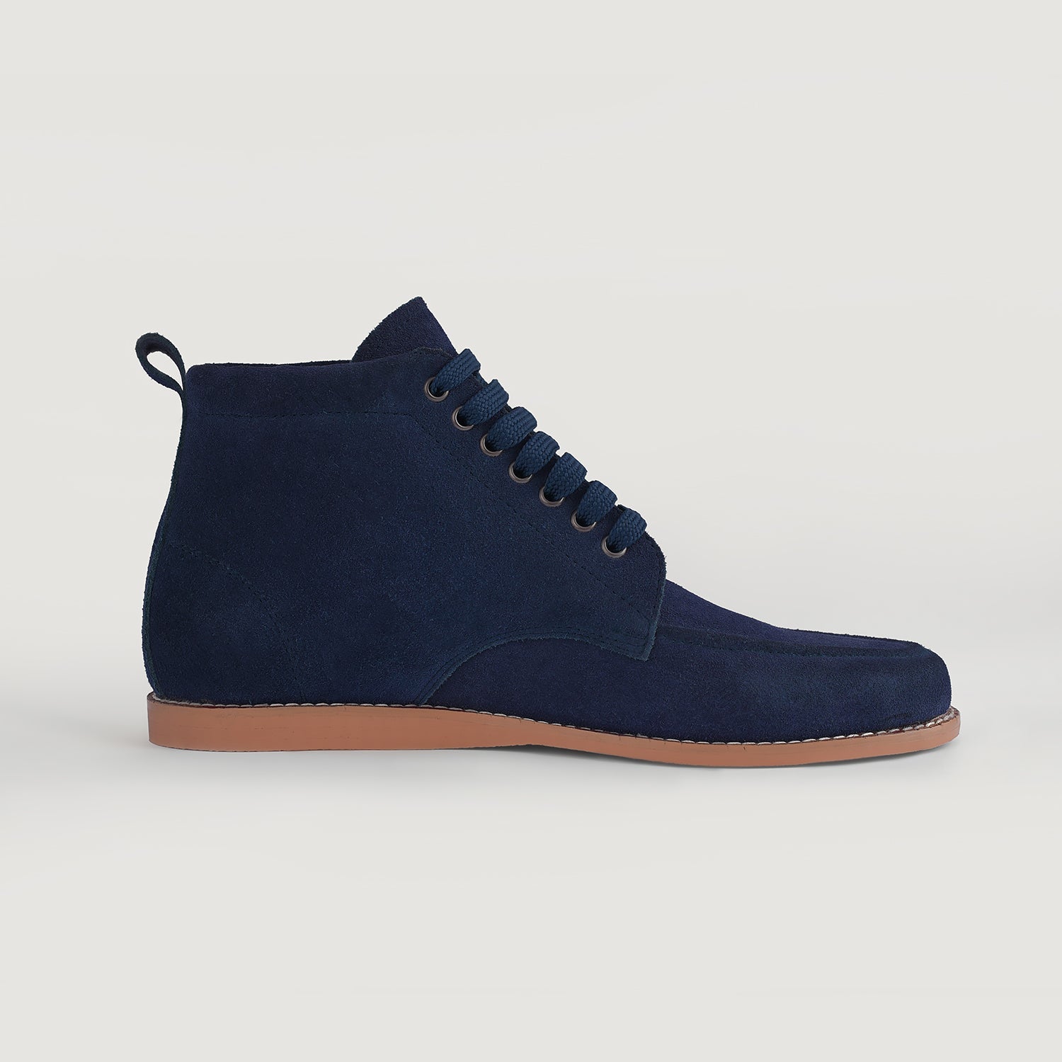 Bearman Moc Toe Blue Suede Boots by Dash Racegear - men Leather Shoes view 2
