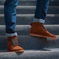 Bearman Moc Toe Brown Suede Boots by Dash Racegear - men Leather Shoes view 10