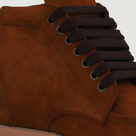 Bearman Moc Toe Brown Suede Boots by Dash Racegear - men Leather Shoes view 4