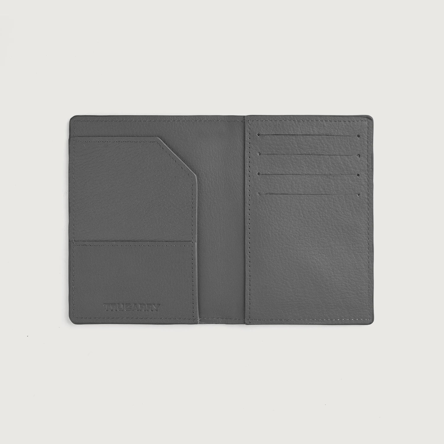 Bernardi Grey Leather Travel Wallet by Dash Racegear - unisex Leather Accessories view 4