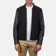 Blain Black Hybrid Bomber Jacket by Dash Racegear - men Jacket view 1