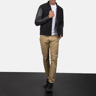 Blain Black Hybrid Bomber Jacket by Dash Racegear - men Jacket view 4