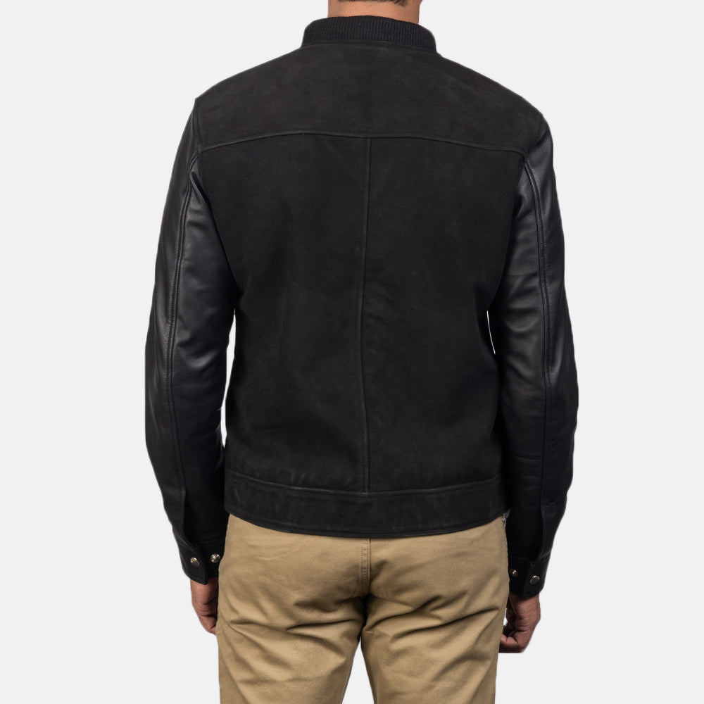 Blain Black Hybrid Bomber Jacket by Dash Racegear - men Jacket view 5