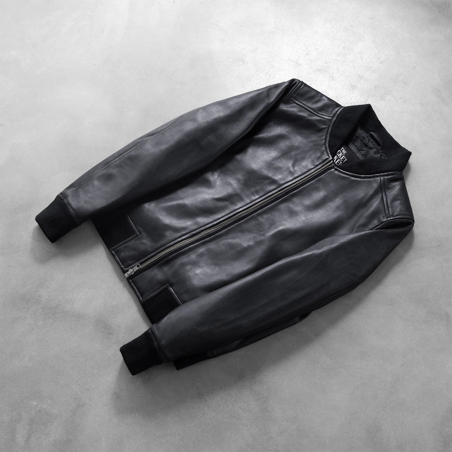 Bliss Black Leather Bomber Jacket by Dash Racegear - women Jacket view 7