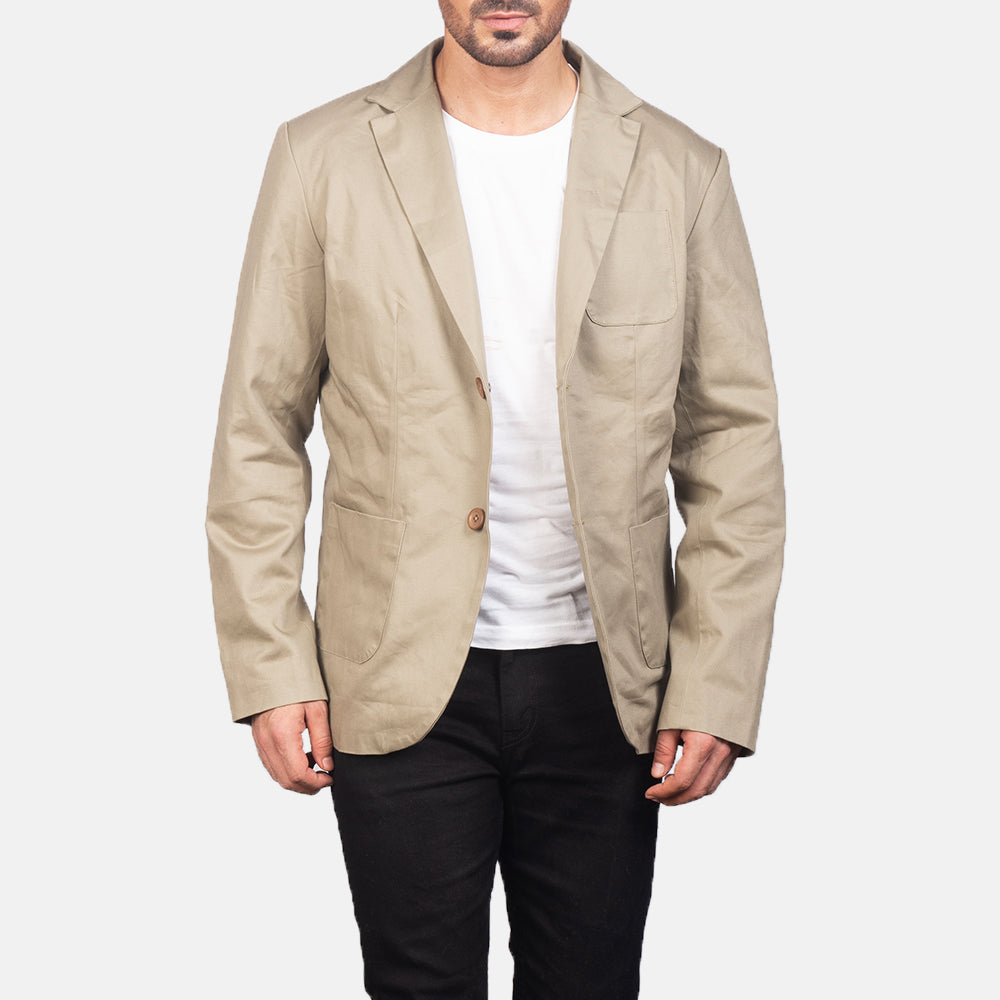 Borges Beige Blazer by Dash Racegear - men Jacket view 1