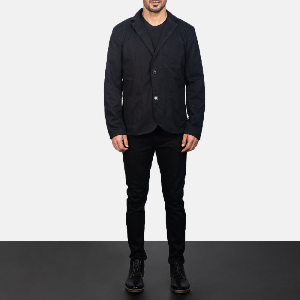 Borges Black Blazer by Dash Racegear - men Jacket view 3