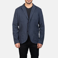 Borges Navy Blue Blazer by Dash Racegear - men Jacket view 1