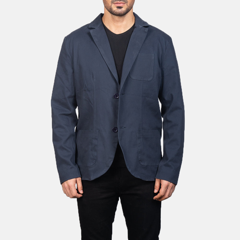 Borges Navy Blue Blazer by Dash Racegear - men Jacket view 1
