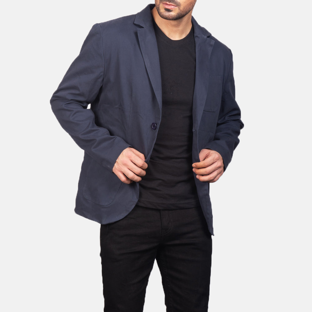 Borges Navy Blue Blazer by Dash Racegear - men Jacket view 2