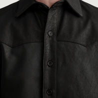 Bronco Tumbled Brown Leather Shirt by Dash Racegear - men Jacket view 5