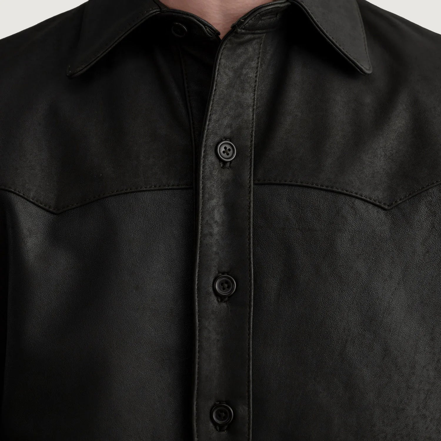 Bronco Tumbled Brown Leather Shirt by Dash Racegear - men Jacket view 5