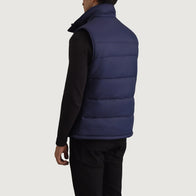 Bryan Blue Puffer Vest by Dash Racegear - men Jacket view 5