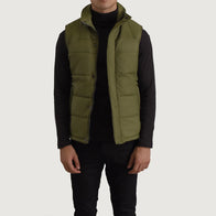 Bryan Green Puffer Vest by Dash Racegear - men Jacket view 1
