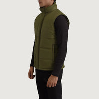 Bryan Green Puffer Vest by Dash Racegear - men Jacket view 2