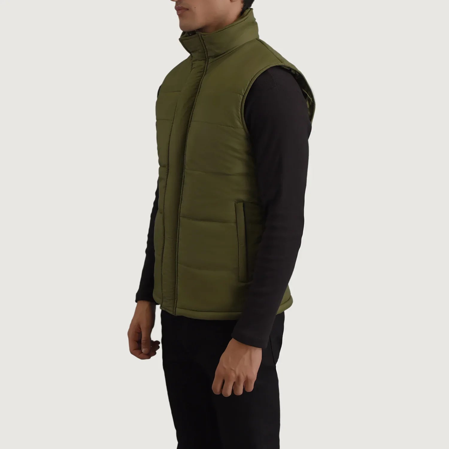 Bryan Green Puffer Vest by Dash Racegear - men Jacket view 2