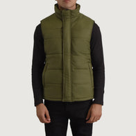 Bryan Green Puffer Vest by Dash Racegear - men Jacket view 4