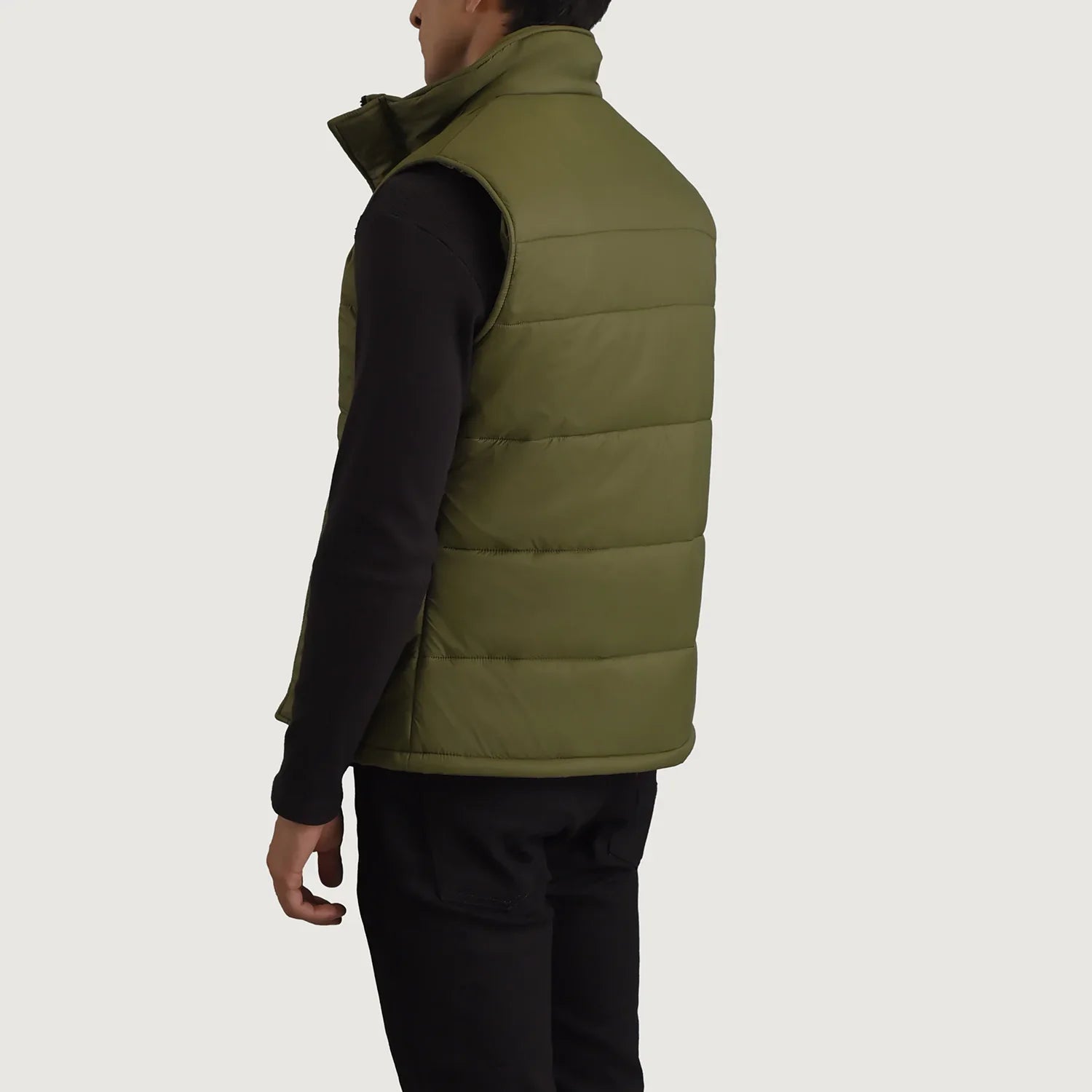 Bryan Green Puffer Vest by Dash Racegear - men Jacket view 5