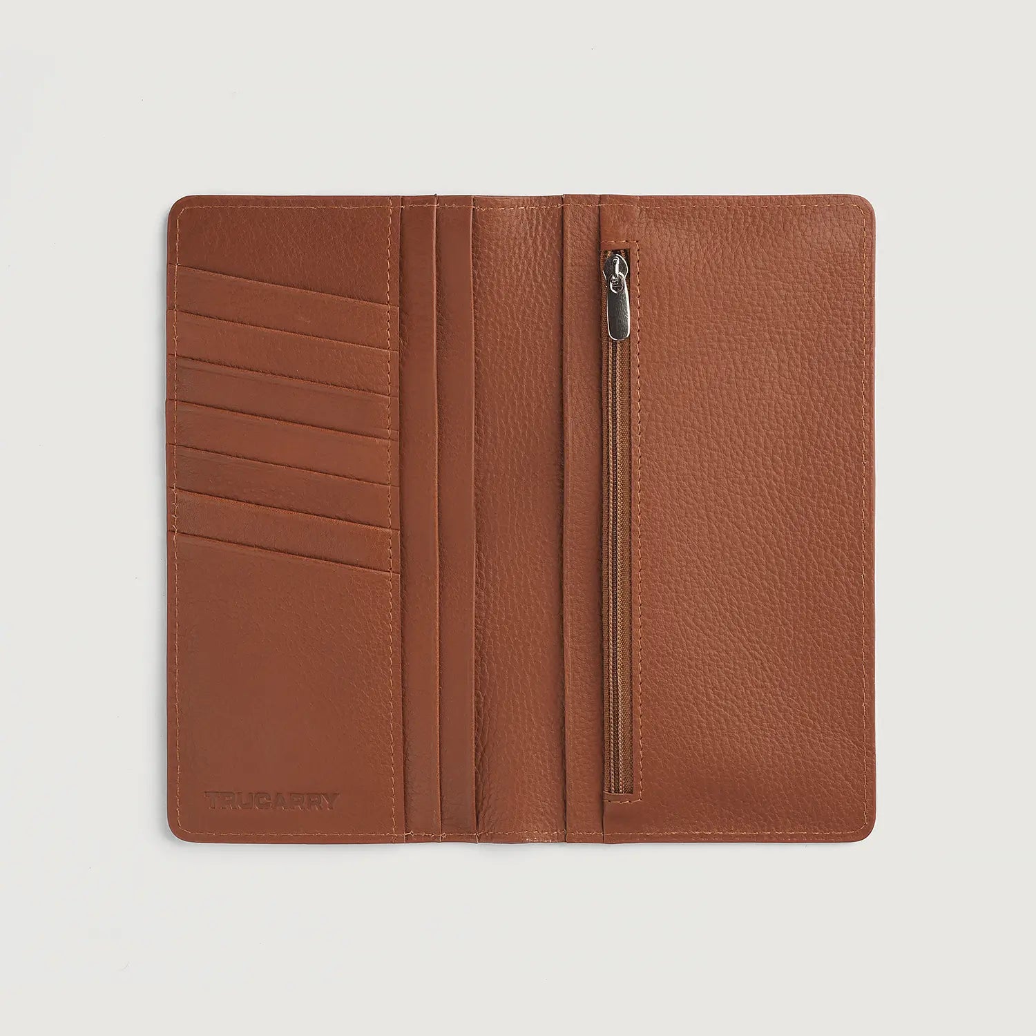 Cameron Brown Leather Long Wallet by Dash Racegear - unisex Leather Accessories view 4