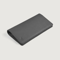 Cameron Grey Leather Long Wallet by Dash Racegear - unisex Leather Accessories view 3