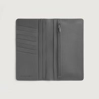 Cameron Grey Leather Long Wallet by Dash Racegear - unisex Leather Accessories view 4