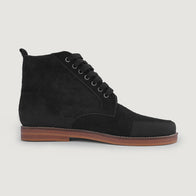 Carnell Moc Toe Black Suede Boots by Dash Racegear - men Leather Shoes view 2