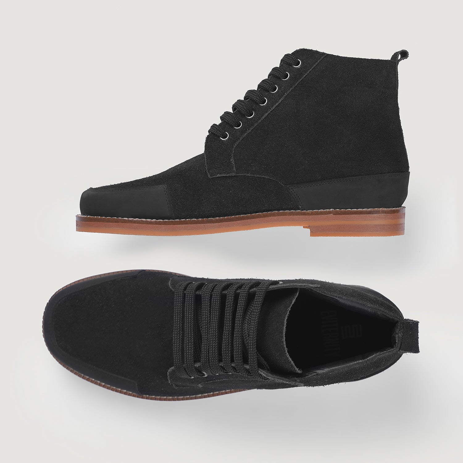 Carnell Moc Toe Black Suede Boots by Dash Racegear - men Leather Shoes view 3