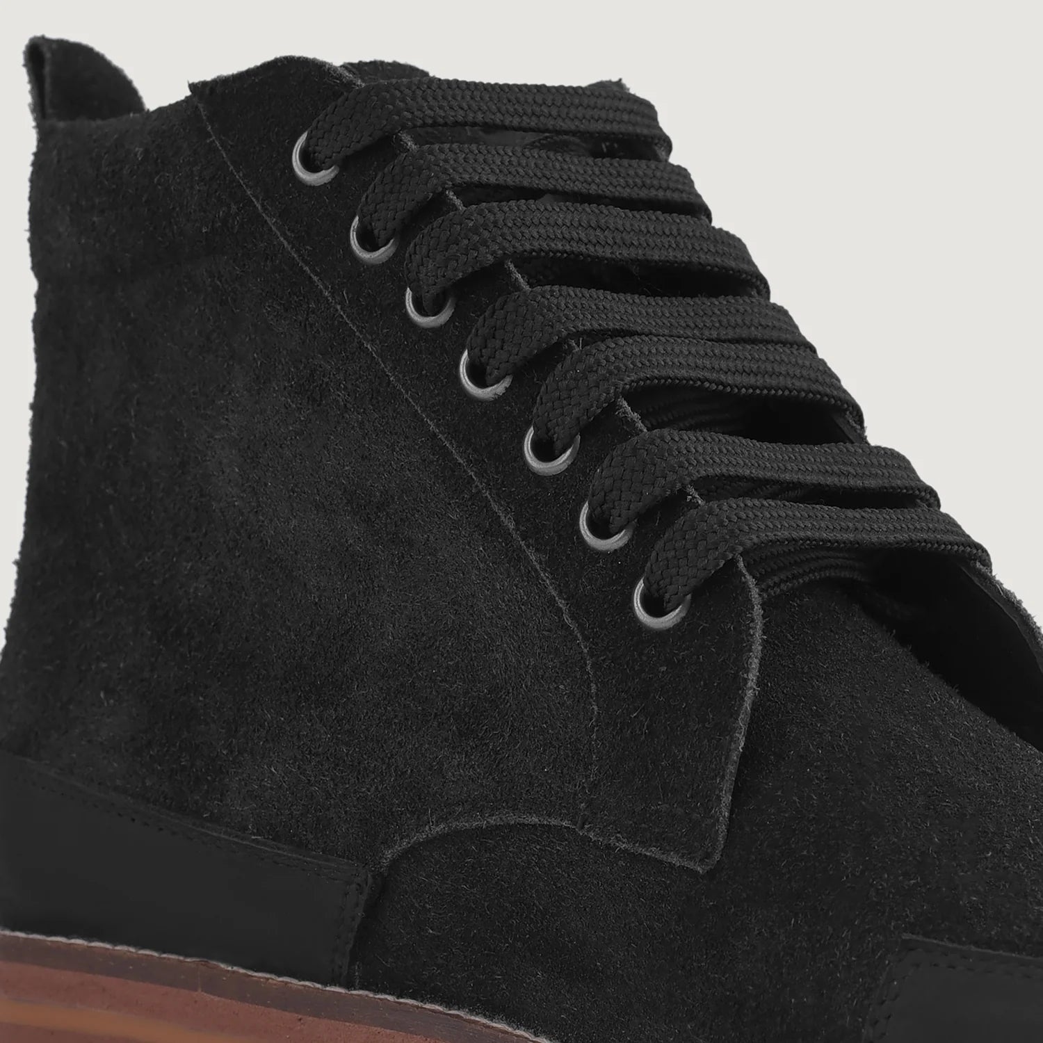 Carnell Moc Toe Black Suede Boots by Dash Racegear - men Leather Shoes view 4