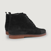 Carnell Moc Toe Black Suede Boots by Dash Racegear - men Leather Shoes view 5
