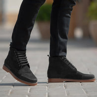 Carnell Moc Toe Black Suede Boots by Dash Racegear - men Leather Shoes view 8