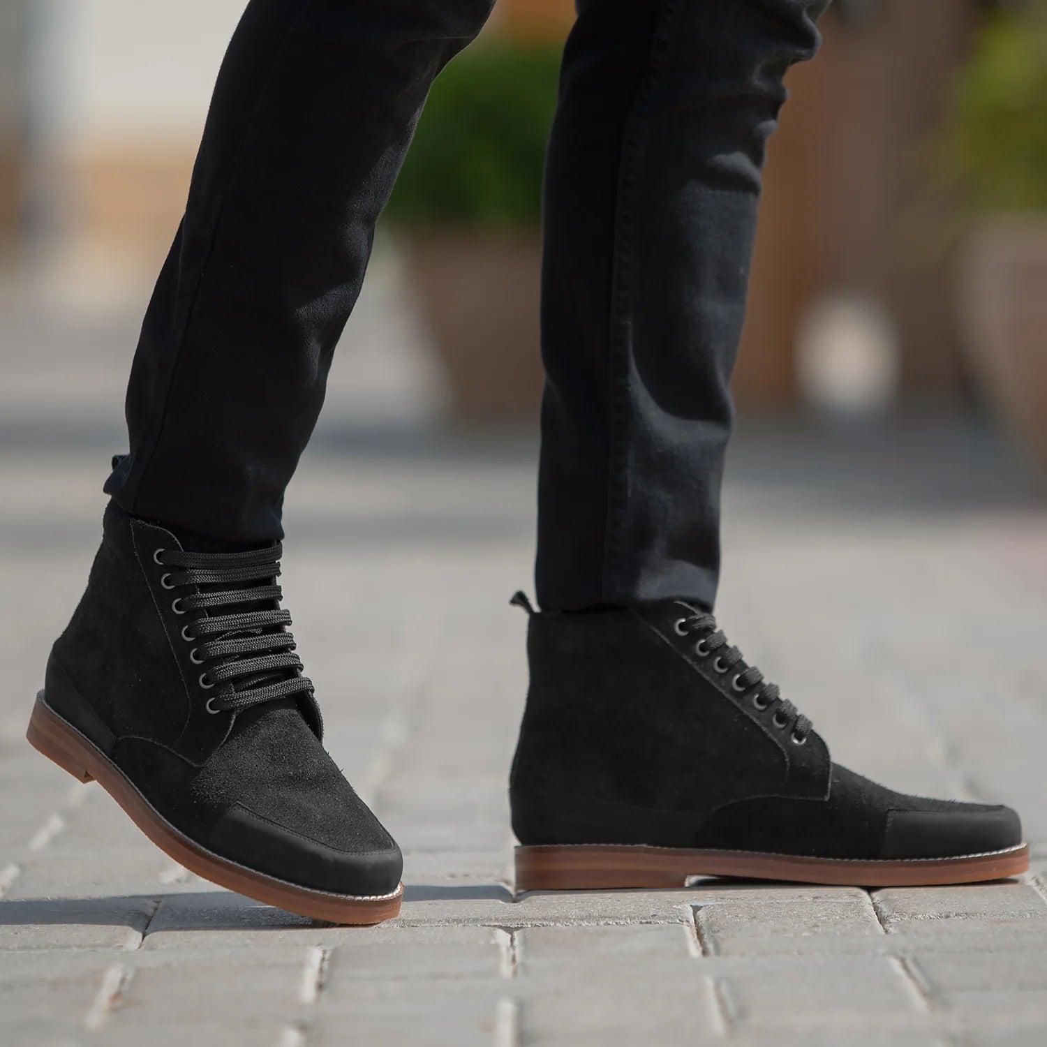 Carnell Moc Toe Black Suede Boots by Dash Racegear - men Leather Shoes view 8