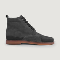 Carnell Moc Toe Grey Suede Boots by Dash Racegear - men Leather Shoes view 6