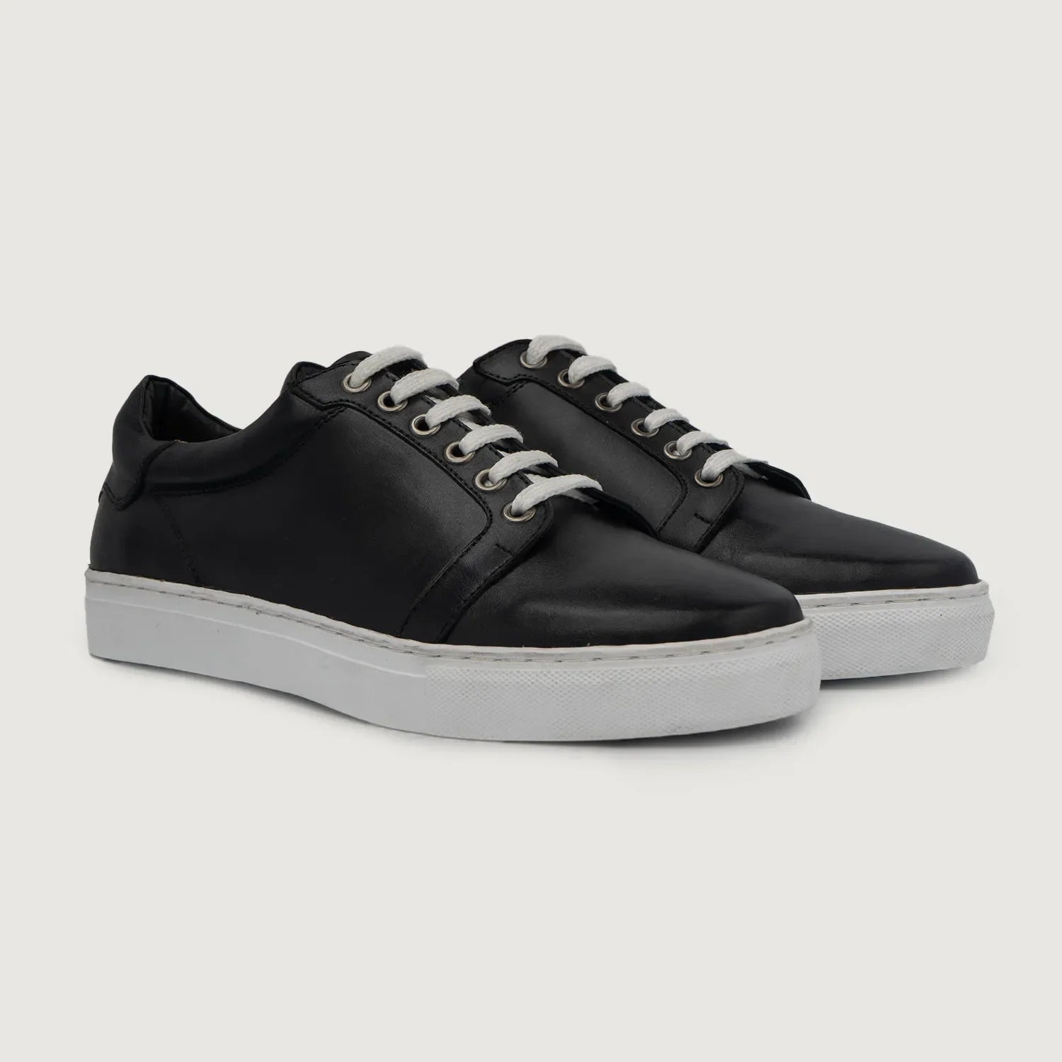 Carter Runn Black Leather Sneakers by Dash Racegear - men Leather Shoes view 1