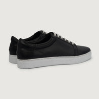 Carter Runn Black Leather Sneakers by Dash Racegear - men Leather Shoes view 3