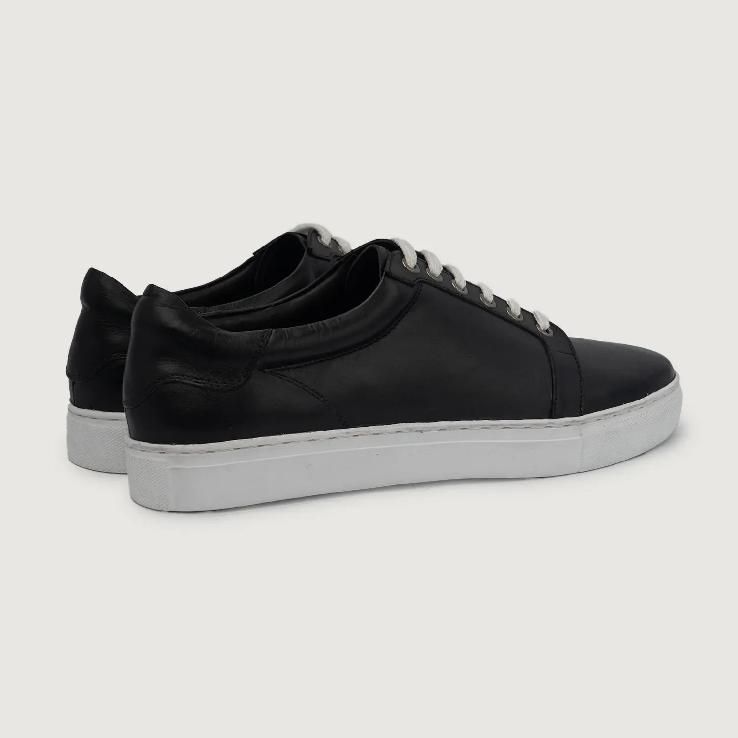 Carter Runn Black Leather Sneakers by Dash Racegear - men Leather Shoes view 3