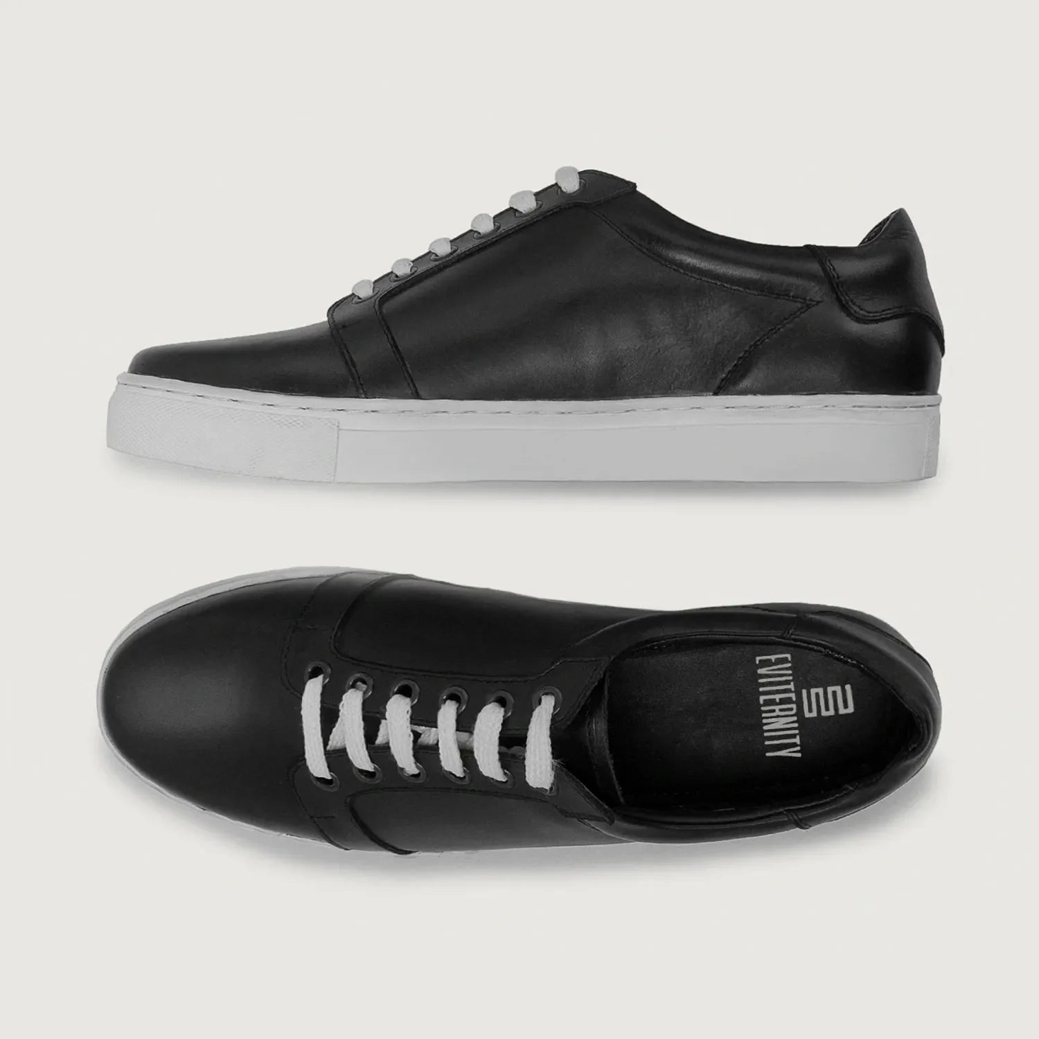 Carter Runn Black Leather Sneakers by Dash Racegear - men Leather Shoes view 4