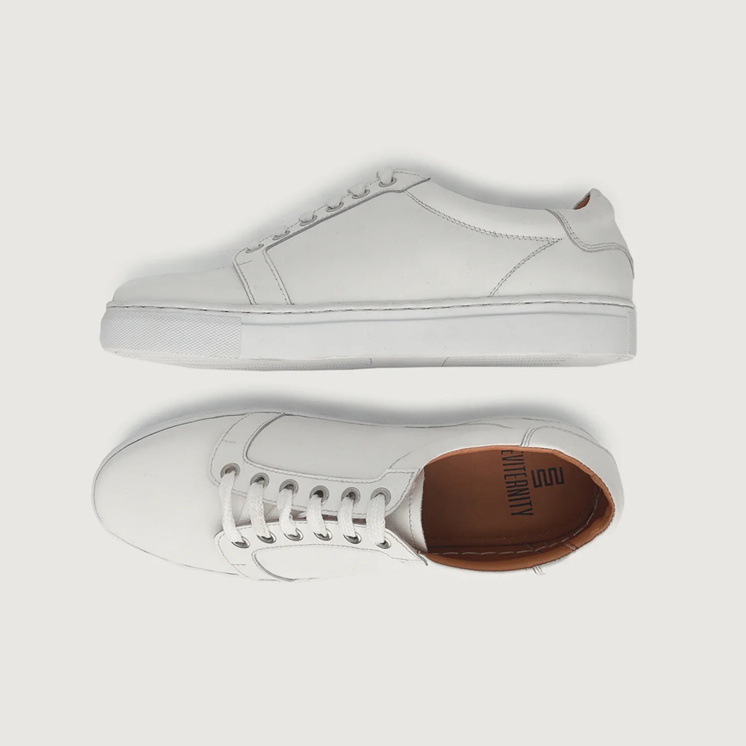 Carter Runn White Leather Sneakers by Dash Racegear - men Leather Shoes view 4