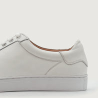 Carter Runn White Leather Sneakers by Dash Racegear - men Leather Shoes view 6