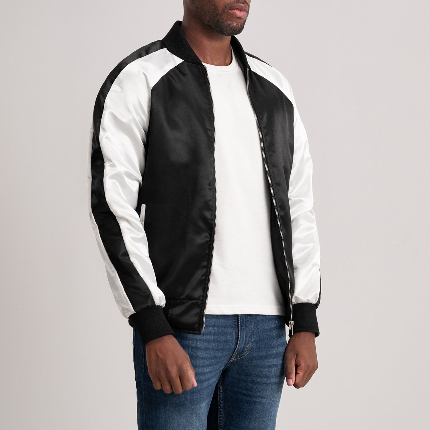 Clarke Black Varsity Jacket by Dash Racegear - men Jacket view 2