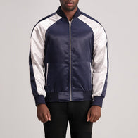 Clarke Blue Varsity Jacket by Dash Racegear - men Jacket view 1