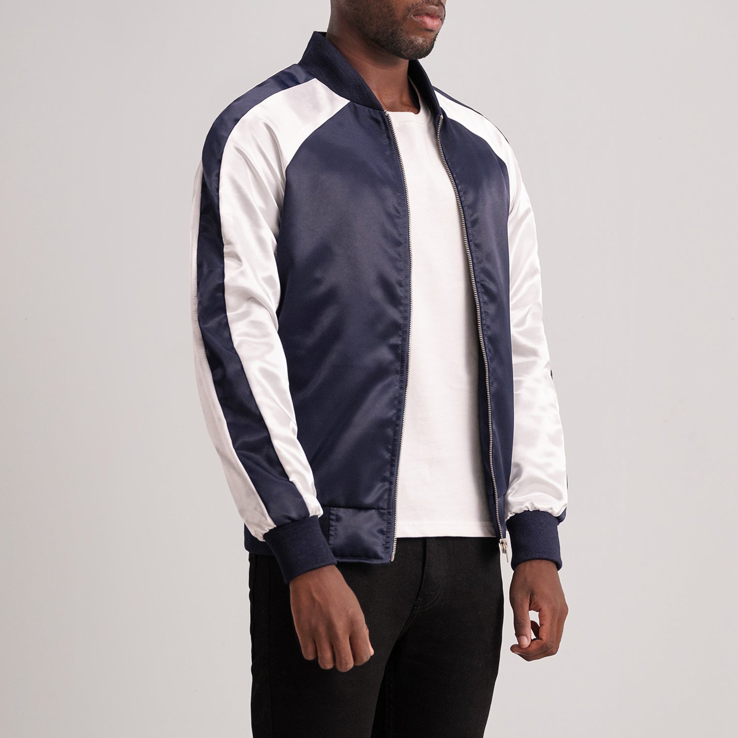 Clarke Blue Varsity Jacket by Dash Racegear - men Jacket view 2