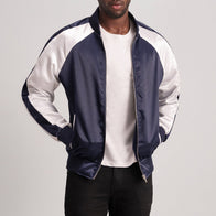 Clarke Blue Varsity Jacket by Dash Racegear - men Jacket view 3