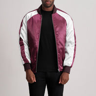 Clarke Maroon Varsity Jacket by Dash Racegear - men Jacket view 3