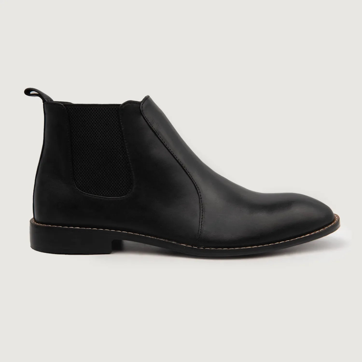 Clarkson Chelsea Black Leather Boots by Dash Racegear - men Leather Shoes view 2